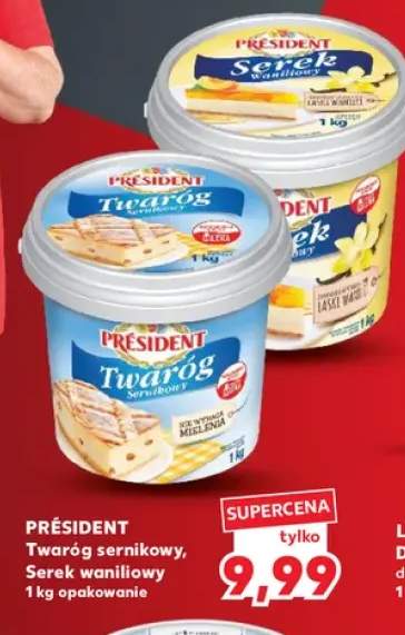 Twaróg sernikowy Président +1 wariant