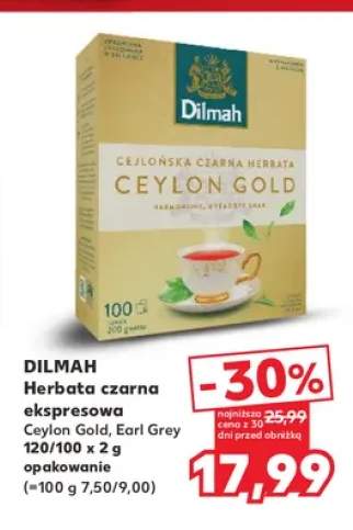 Herbata czarna ekspresowa Ceylon Gold Dilmah +1 wariant