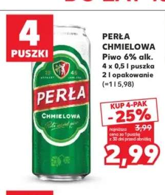 Piwo Perła Chmielowa 4-pak