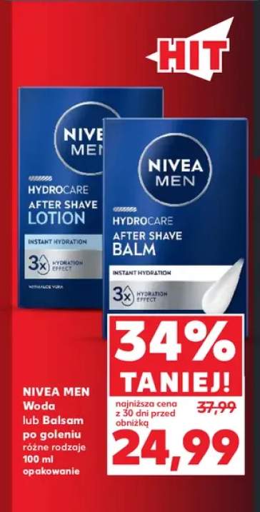 Woda po goleniu Nivea Men +1 wariant