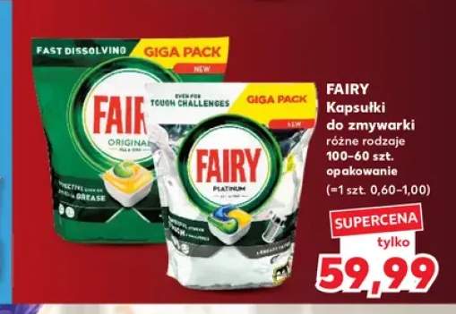 Kapsułki do zmywarki Fairy