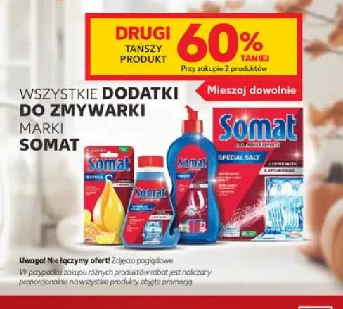 Dodatki do zmywarki marki Somat