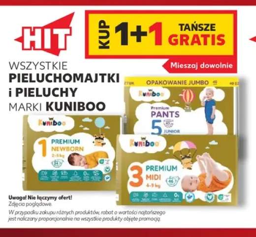 Pieluchomajtki i pieluchy marki Kuniboo +3 warianty