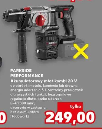 Akumulatorowy młot kombi Parkside Performance