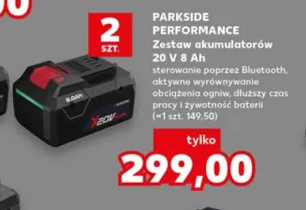 Zestaw akumulatorów 8Ah Parkside Performance 2-pak