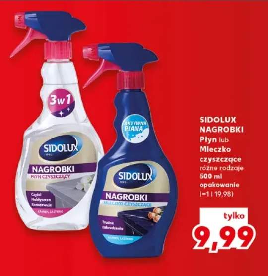 Mleczko czyszczące Sidolux Nagrobki +1 wariant