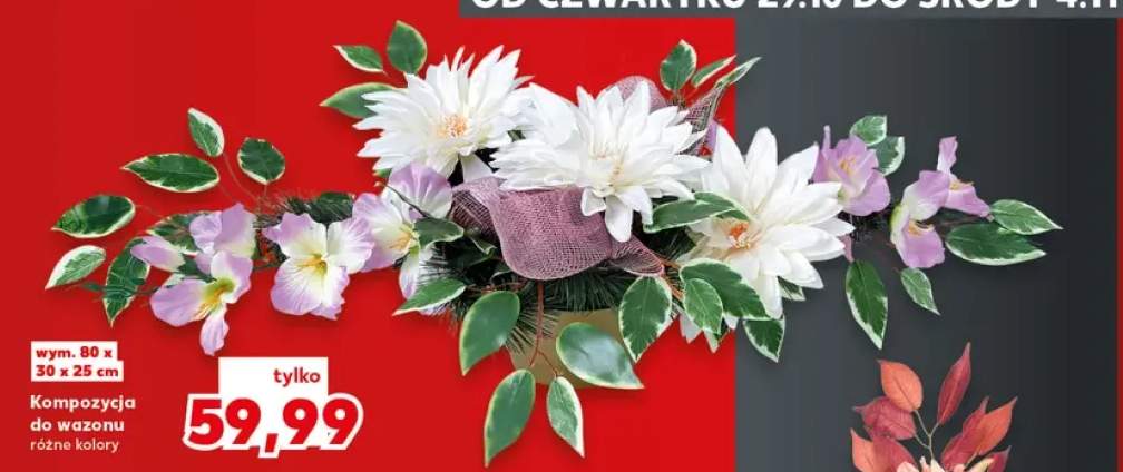 Kompozycja do wazonu 80x30x25 cm