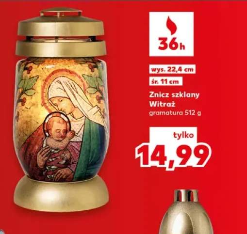 Znicz szklany Witraż