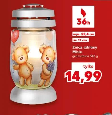 Znicz szklany Misie