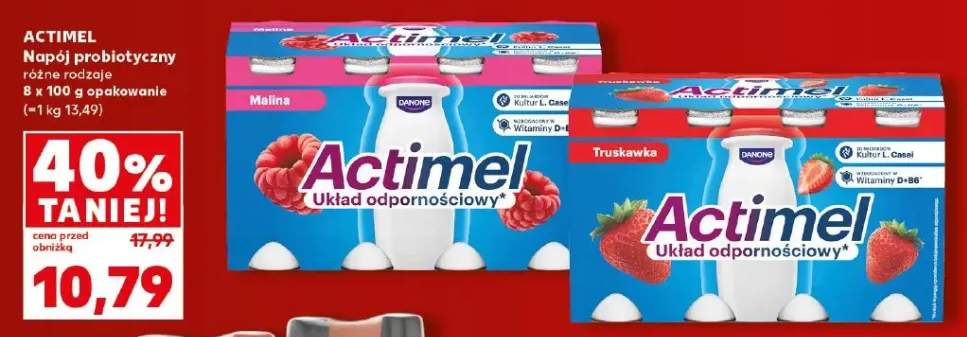 Napój probiotyczny Actimel malina 8-pak +1 wariant
