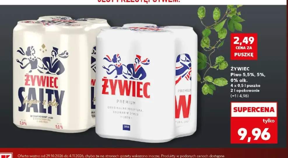 Piwo Żywiec Salty 4-pak 500 ml +2 warianty