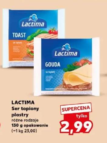 Ser topiony w plastrach Toast Lactima +1 wariant