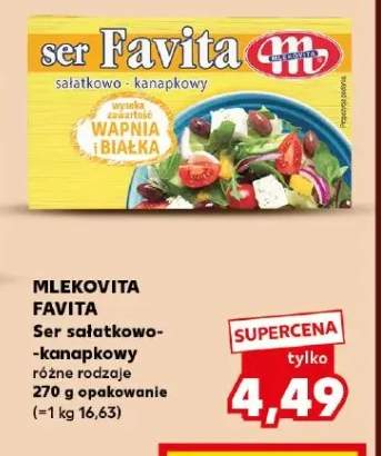 Ser sałatkowo-kanapkowy Mlekovita Favita