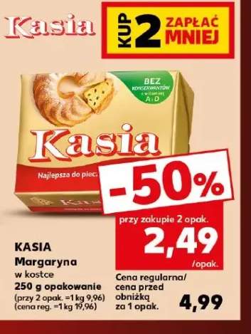 Margaryna w kostce Kasia