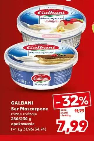 Ser Mascarpone al gusto di vaniglia Galbani +1 wariant