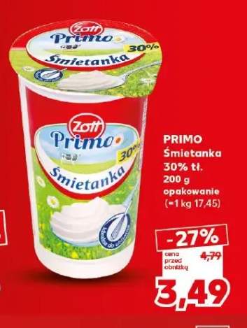 Śmietanka Primo Zott 30%