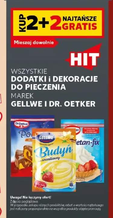 Dodatki i dekoracje do pieczenia marek Gellwe i Dr. Oetker +3 warianty