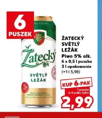 Piwo Žatecký Světlý Ležák 6-pak