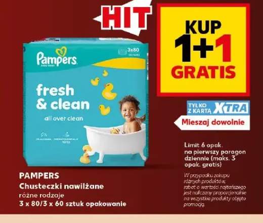Chusteczki nawilżane 3-pak Pampers