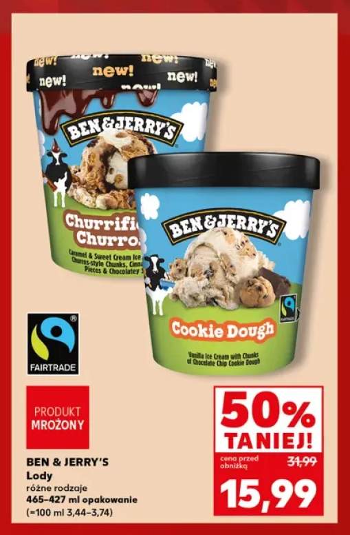 Lody Ben & Jerry's Churrific Churro +1 wariant