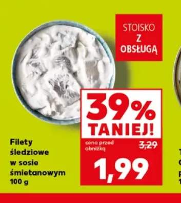 Filety śledziowe w sosie śmietanowym