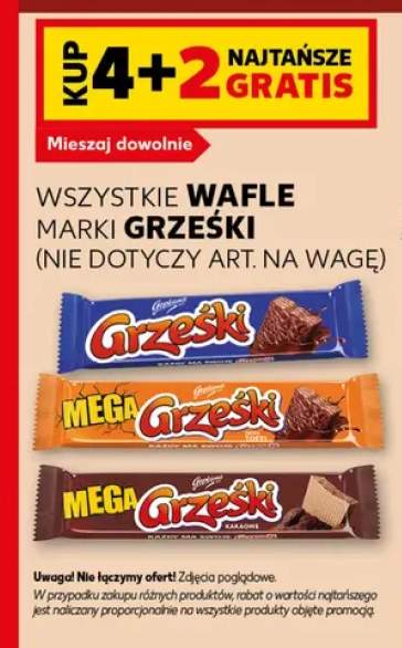 Wafle marki Grześki +3 warianty