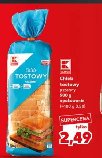Chleb tostowy pszenny K-Classic