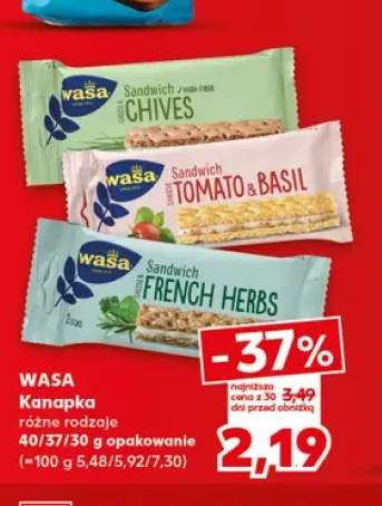 Kanapka Cheese & Chives Wasa +2 warianty