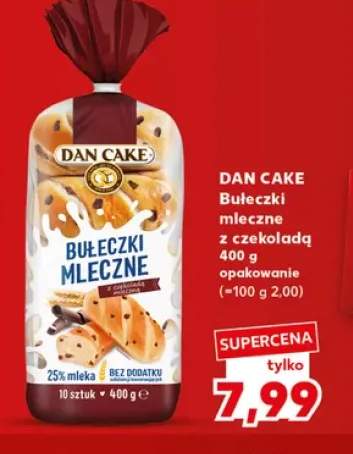 Bułeczki mleczne z czekoladą Dan Cake