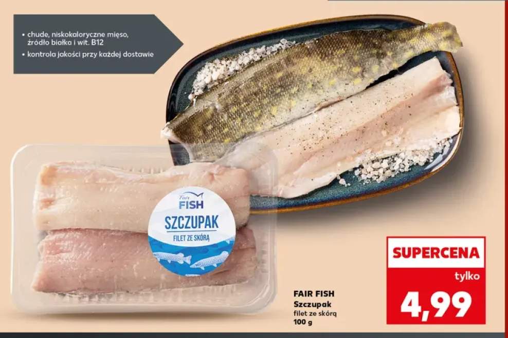 Szczupak filet ze skórą Fair Fish