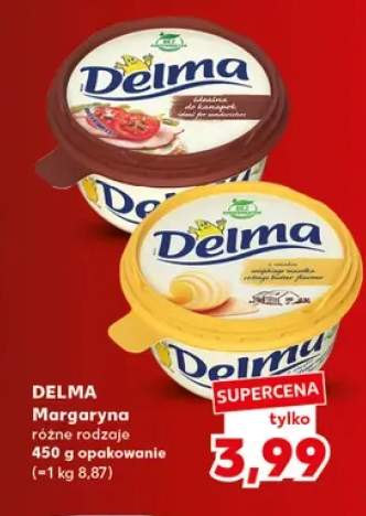 Margaryna Delma idealna do kanapek +1 wariant