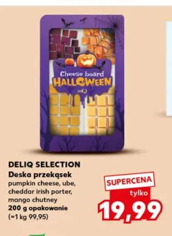 Deska przekąsek pumpkin cheese, ube, cheddar irish porter, mango chutney Deliq Selection