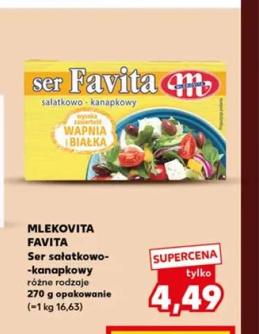 Ser sałatkowo-kanapkowy Favita Mlekovita