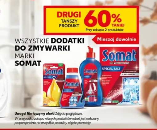 Dodatki do zmywarki marki Somat