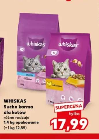 Sucha karma dla kotów Sterile z łososiem Whiskas +1 wariant